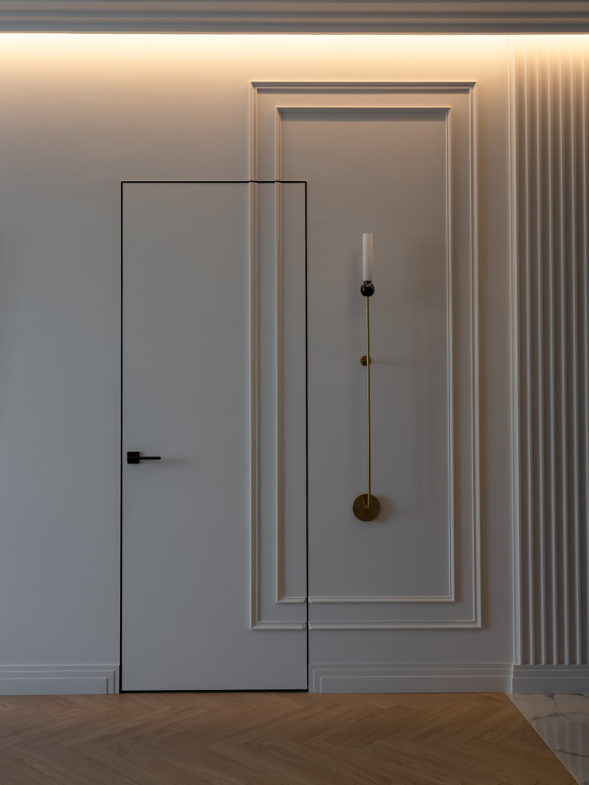 Графичный "Черно-белый" интерьер для студентки архитектурного ВУЗа