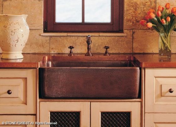 Stone Forest Farmhouse Sinks Traditional Kitchen
