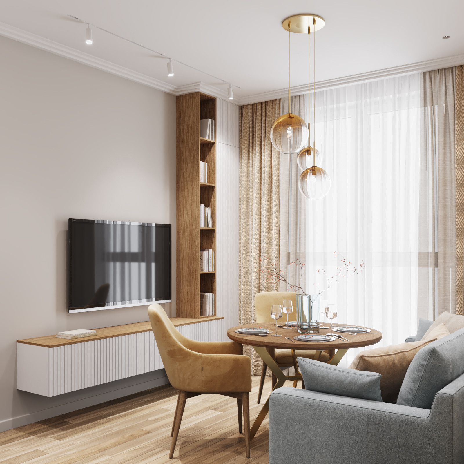 Дизайн-проект квартиры в ЖК Скандинавия