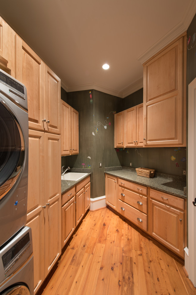 Design ideas for an eclectic laundry room in Charlotte.