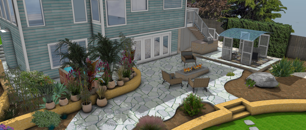 Coastal Estate with Artistic Touches and Personal Flair
