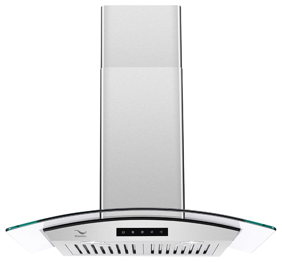 36'' Streamline S121WSBFL36 Ducted Wall Mount Kitchen Range Hood