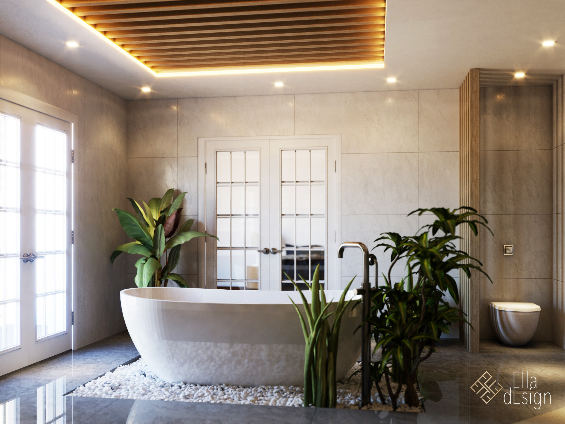 Waterfront Master Bathroom Boucherville