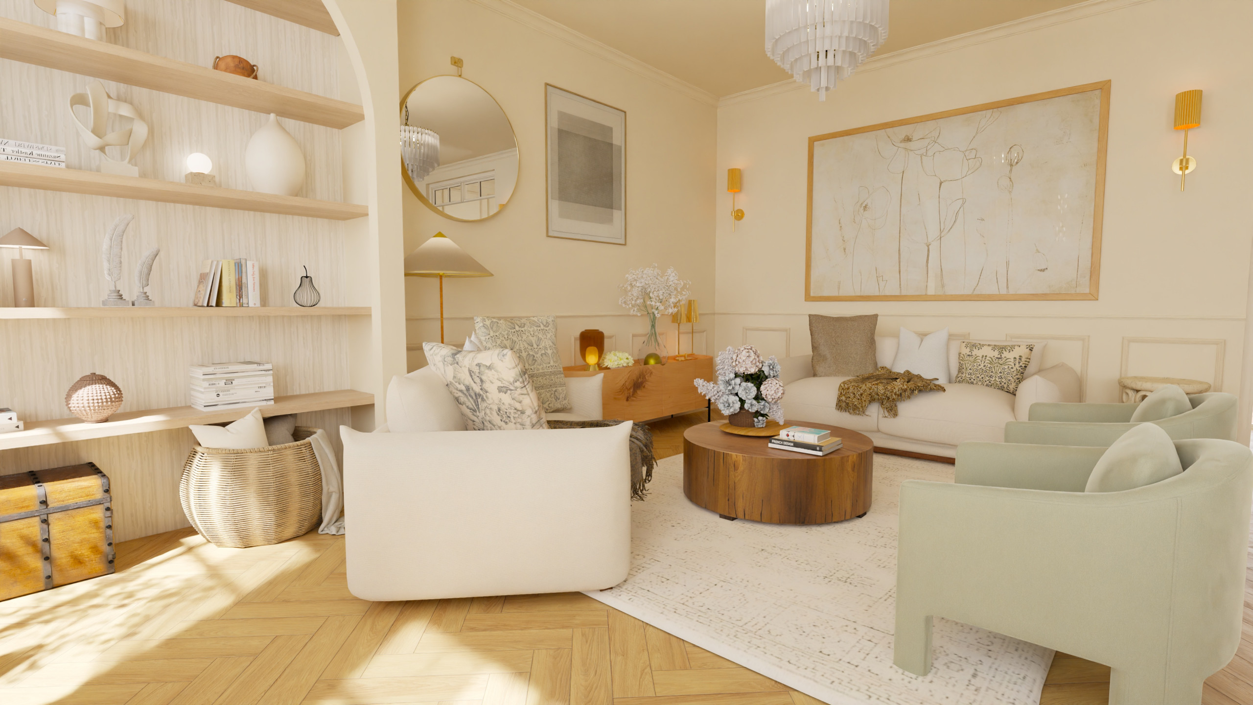 Décoratrice d’intérieur Paris 1er – Aménagement appartement Paris classique chic