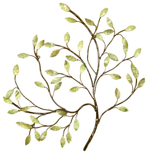 Leaf Wall Art green leaves wall decor - traditional - metal wall art - Leaf Wall Art green leaves wall decor - traditional - metal wall art -