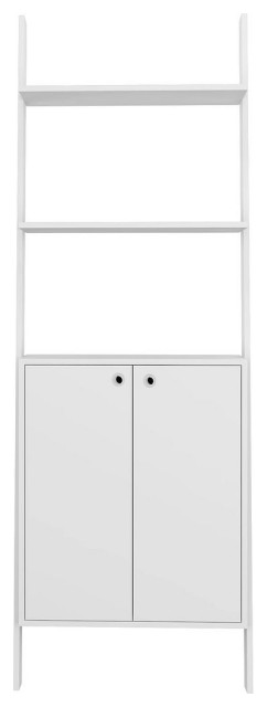 Cooper Ladder Display Cabinet in White - Transitional - Bookcases - by ...