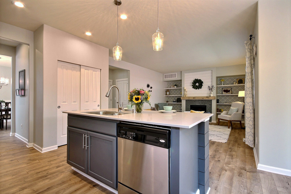 Inspiration for a transitional kitchen remodel in Seattle