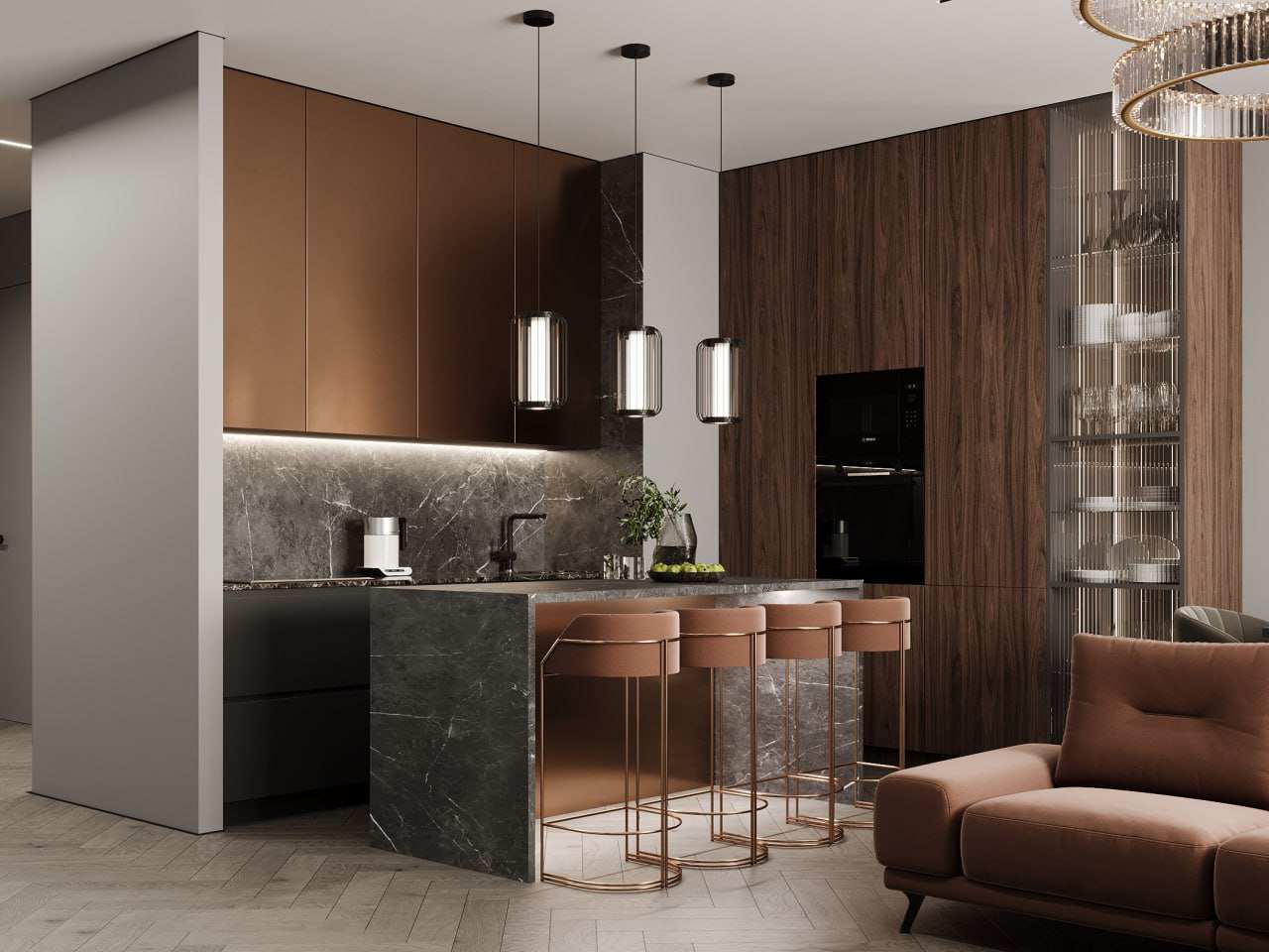 Трехкомнатная квартира ЖК Александровский сад