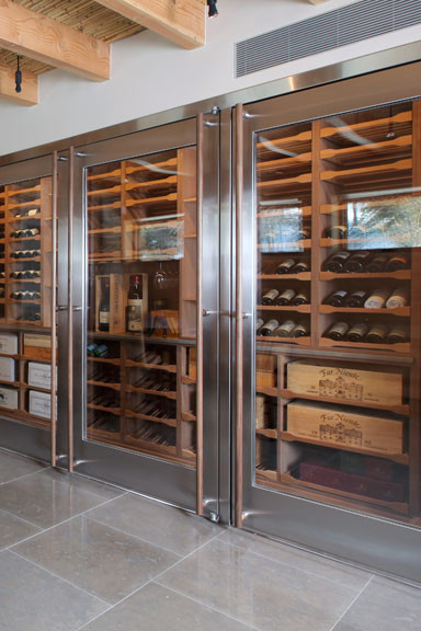 Modern Wine Cellar Detroit Cellar doors contemporary-wine-cellar
