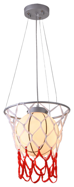 Basketball Light Fixture With Net
