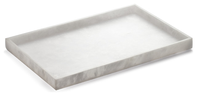 Alabaster Bathroom Vanity Countertop Towel Tray