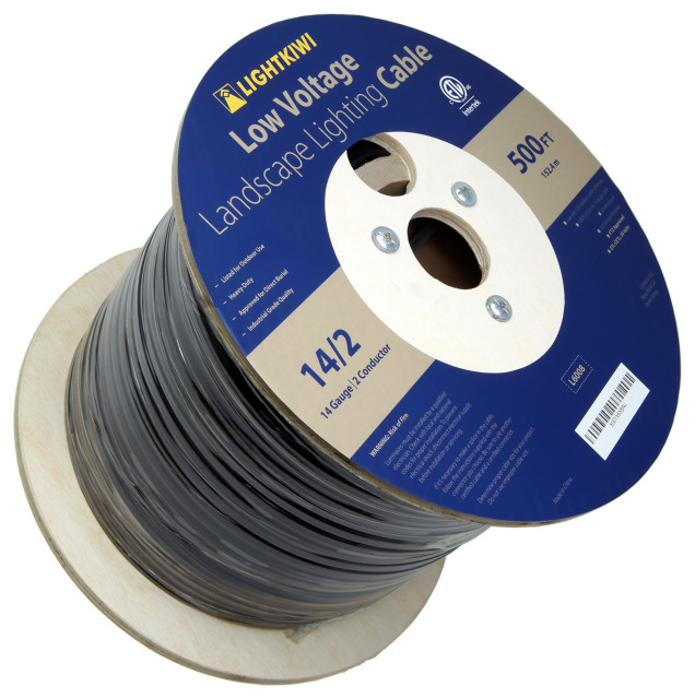 Low Voltage Landscape Lighting Cable 14/2 Direct Burial Outdoor Wire