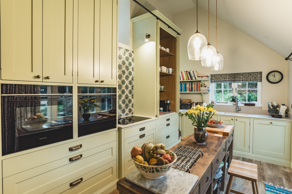 Country Cottage kitchen, bookcases, vanity unit and wardrobes