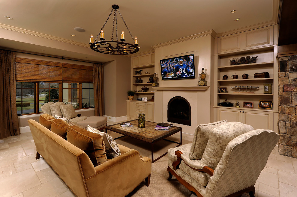 Traditional family room in DC Metro.