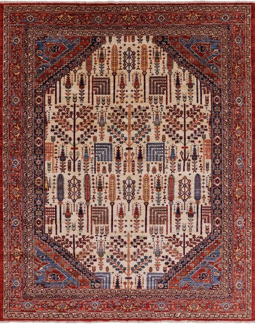 Persian Ziegler Hand Knotted Wool Area Rug 8' X 10', 7' 11
