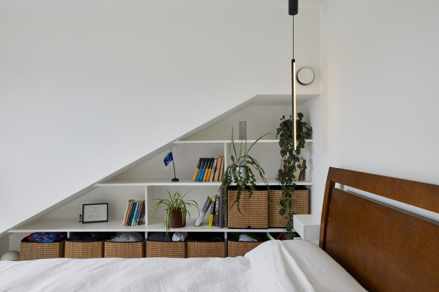 North West London Top Floor Apartment modern-bedroom