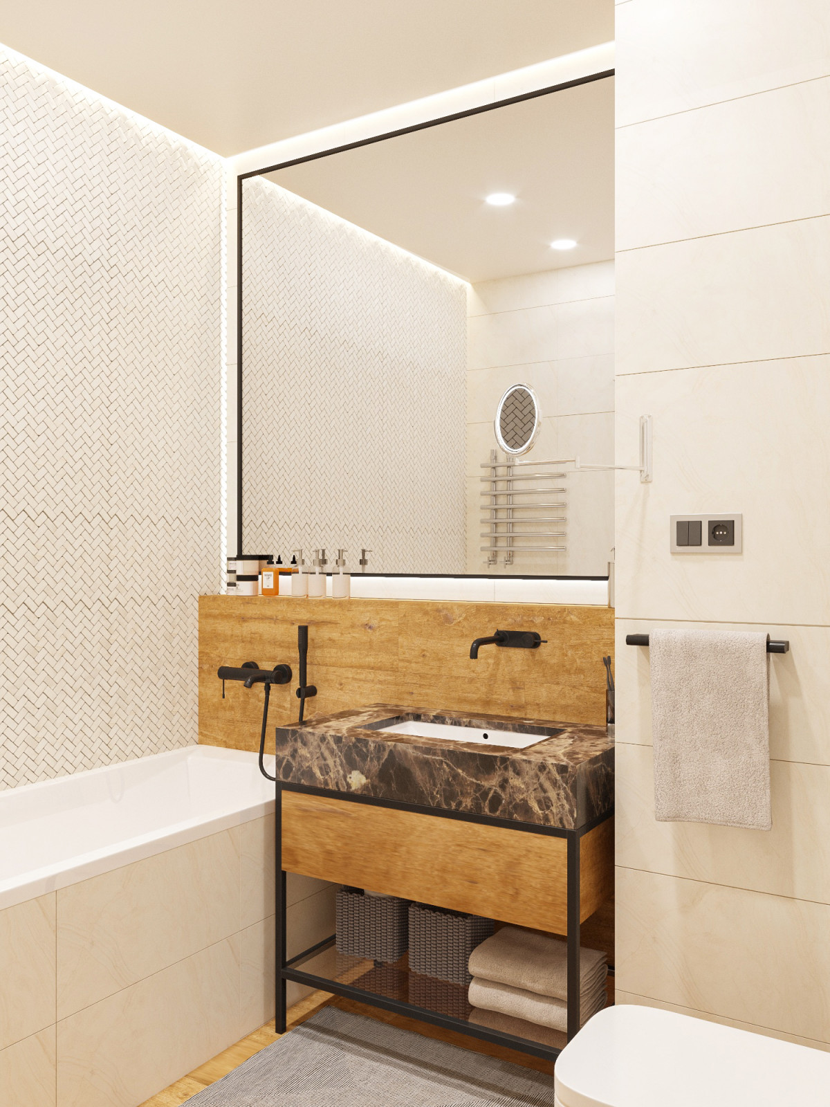 Квартира с этническими мотивами.