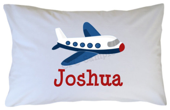 Airplane Pillow Case, Personalized by Cutie Patootie Creations