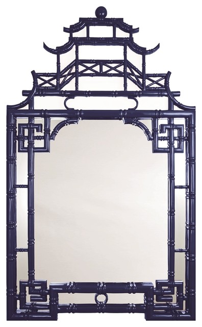 Paa Blue Mirror By Barclay Butera Asian Wall Mirrors Bseid Paa Blue Mirror By Barclay Butera