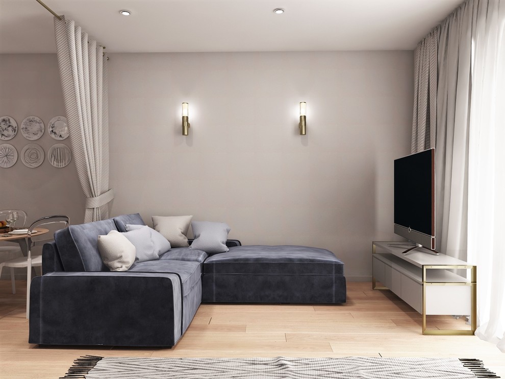 ЖК "Шесть звезд" Дизайн-проект двухкомнатной квартиры студии.