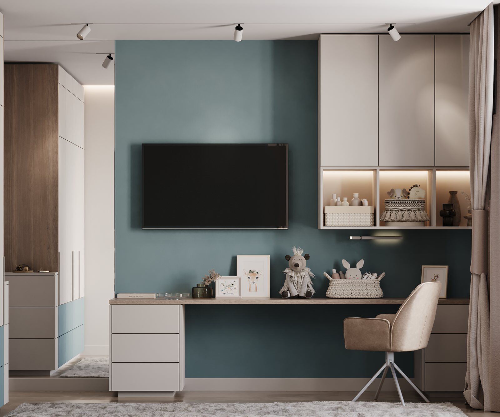 Проект трехкомнатной квартиры г. Ростов-на-Дону