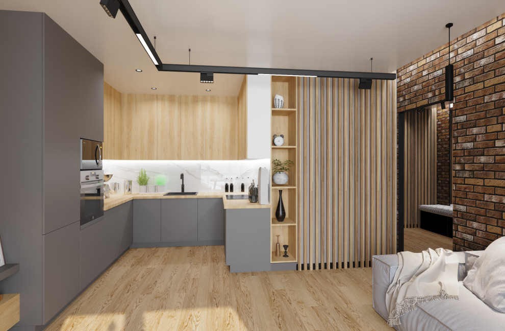 Грин Парк кухня - гостиная