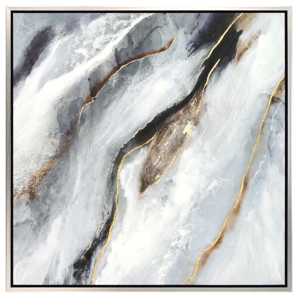 Flood Textured Metallic Hand Painted Framed Wall Art by Martin Edwards ...