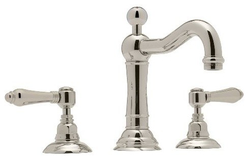 Rohl Acqui 1.2 GPM Lavatory Faucet with 2 Lever Handles, Polished Nickel