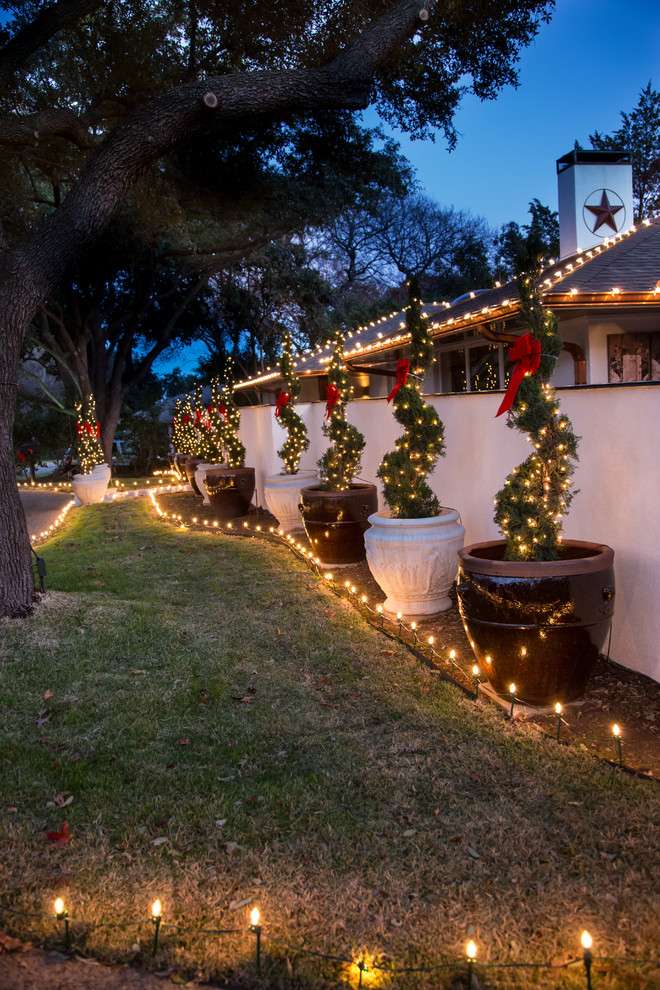 Christmas Lighting Design and Installation - Traditional - Exterior ...