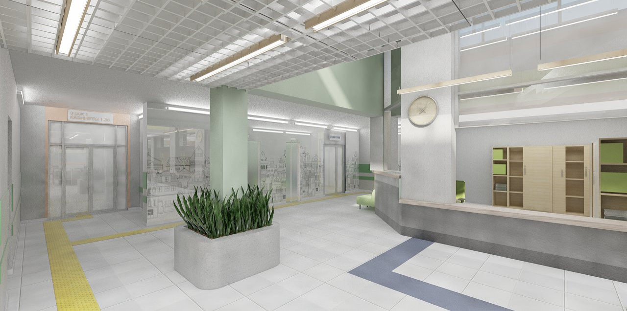 ХОЛЛ ДЕТСКОЙ ПОЛИКЛИНИКИ