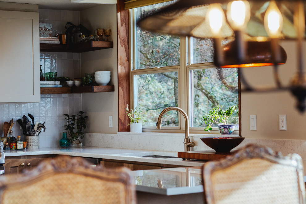 Inspiration for a rustic home design remodel in Seattle