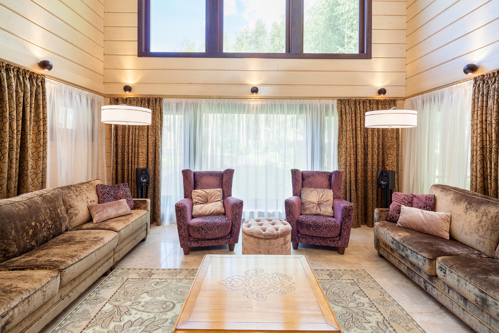 Интерьер трехэтажного загородного дома в Нижегородской области