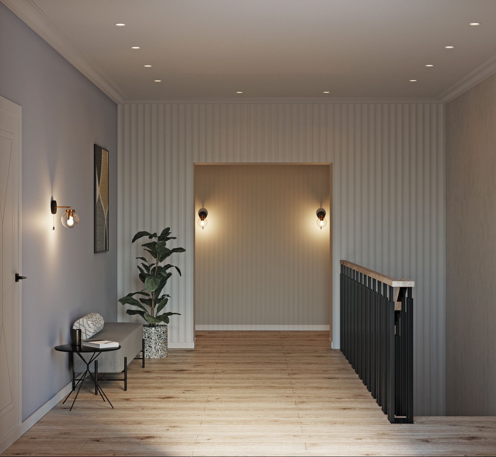 Дом для семьи. Прихожая. Холл.