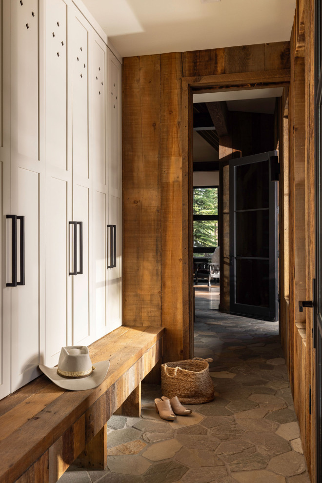 #LongwoodLodge - Rustic - Entry - Sacramento - by KTG Design