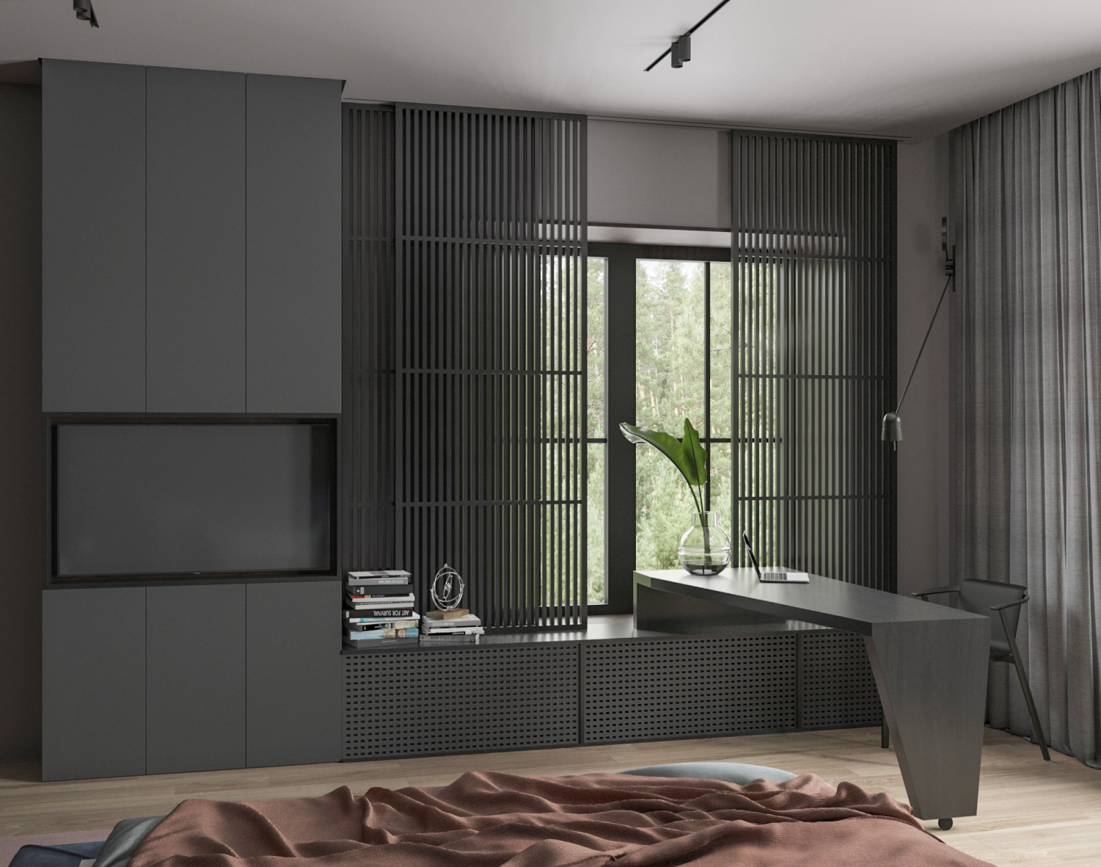 Спальня молодого человека.