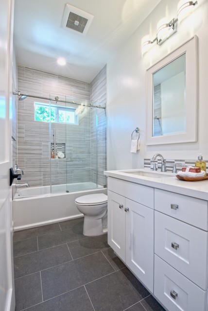 Sherman Oaks Project Bathrooms - Transitional - Bathroom - Los Angeles ...