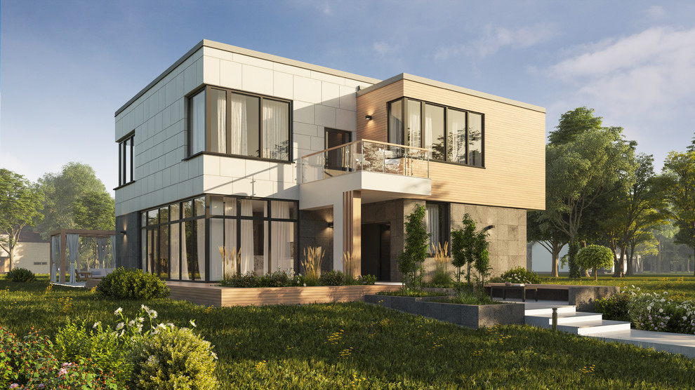 Современный индивидуальный жилой дом на Баркановской улице.