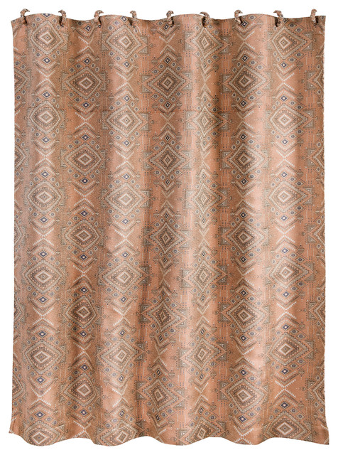 Sedona Shower Curtain And Curtain Rings Set 72 X72