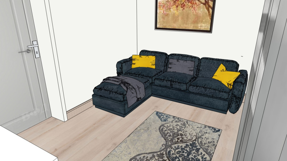 Скетч однокомнатной квартиры