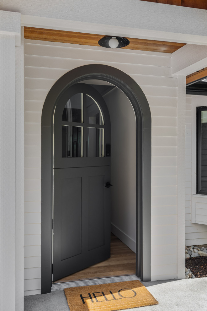Arched Dutch Front Door Entry