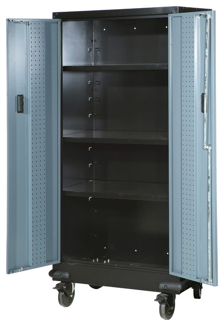 tall storage cabinet with wheels