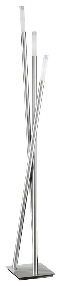 Icicle Modern Floor Lamp, Antique Metal, Stainless Steel