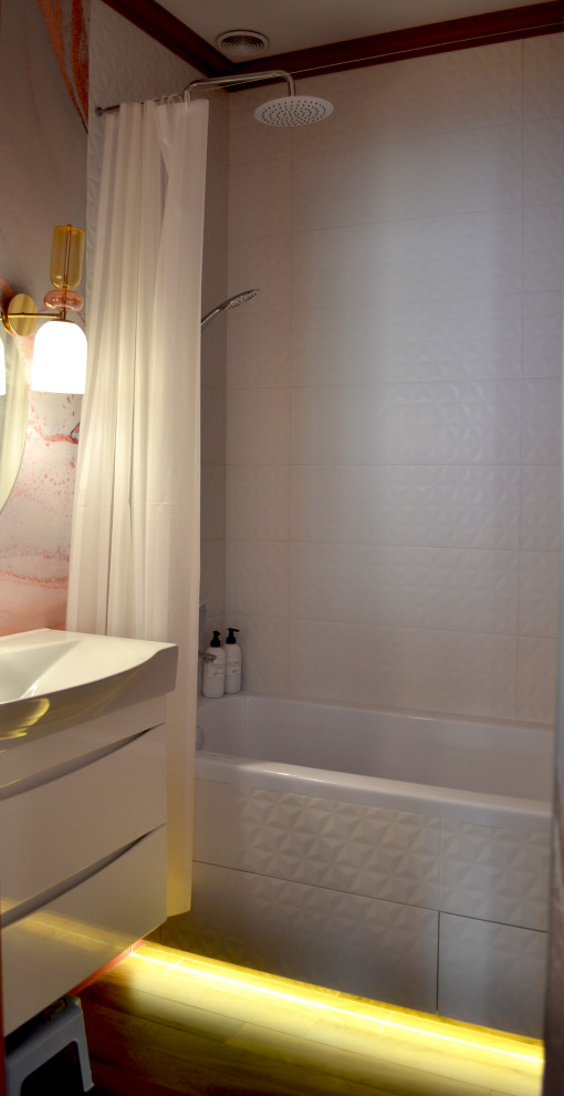 Пальмы в снегу ванна