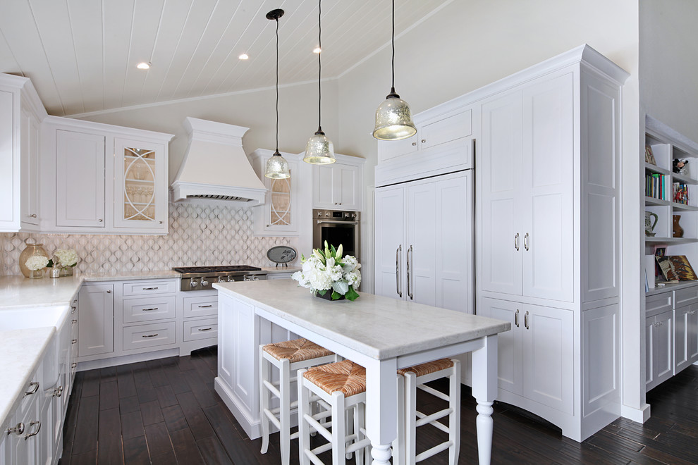 Inspiration for a transitional kitchen remodel in Orange County