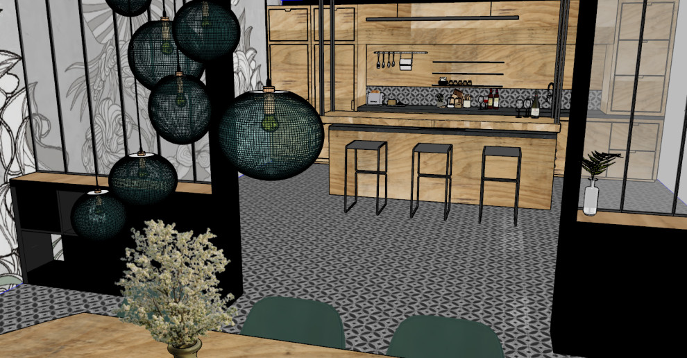 Agencement & décoration cuisine et salle à manger (3D)