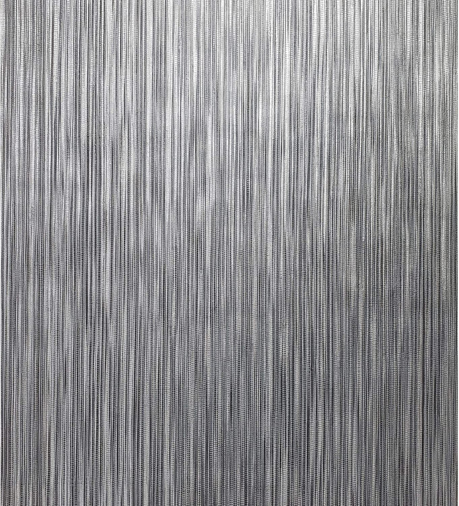 Wallpaper charcoal gray black silver metallic Textured faux grasscloth  textured - Contemporary - Wallpaper - by Wallcoverings Mart | Houzz