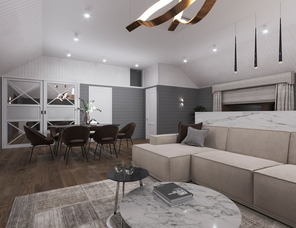 Гостиная в загородном доме