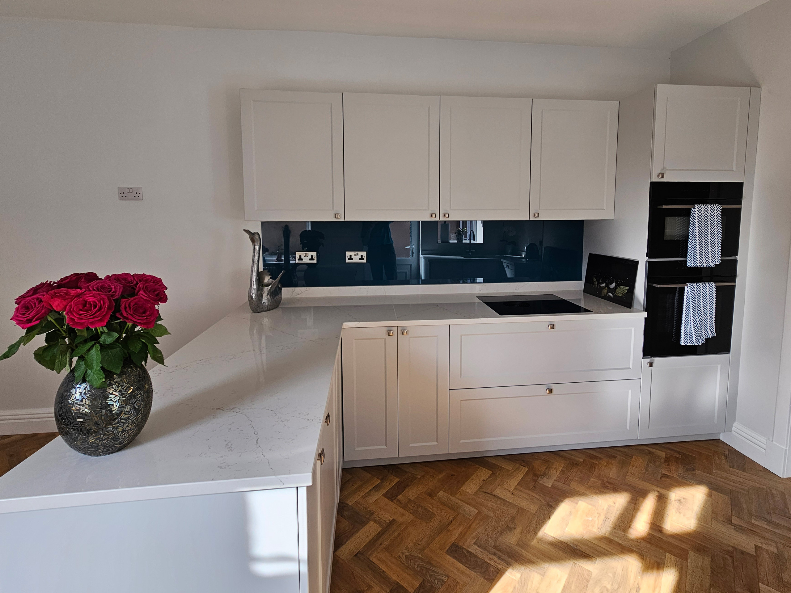 Orleans Mist Keller Kitchen with Cliveden Utopia Quartz Worktops