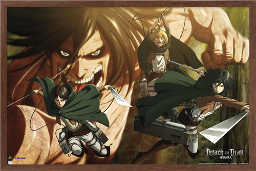 Attack on Titan: Season 2 - Attack Titan, 22.375" x 34" - Contemporary