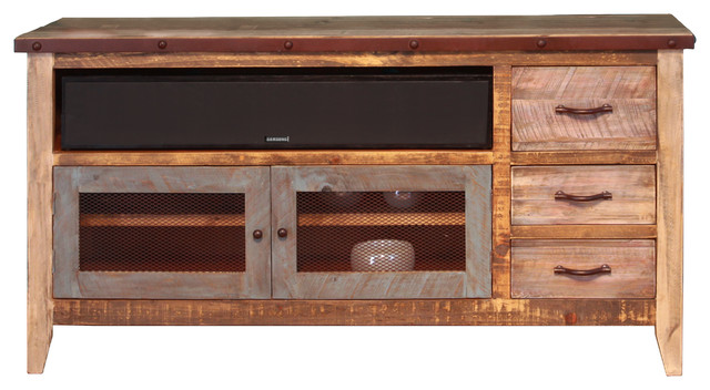 Madera Multi Color Tv Stand 62 Rustic Entertainment Centers And Madera Multi Color Tv Stand 62